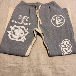 Hellstar Grey Flare Sweatpants